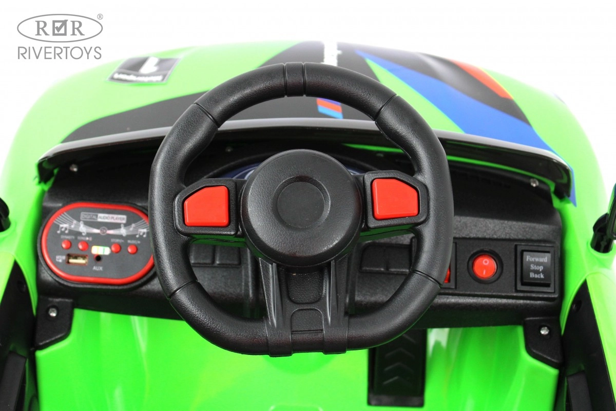 Детский электромобиль RiverToys F444FF зеленый q9qdqpu8dl7ikx6xkpusg7ls6d70e0hb