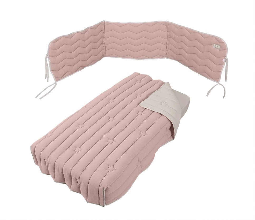 Комплект в кроватку Micuna Mousse 120*60 TX-1650 Pink 108126715-komplekt-v-krovatku-micuna-mousse-12060-tx-1650-pink