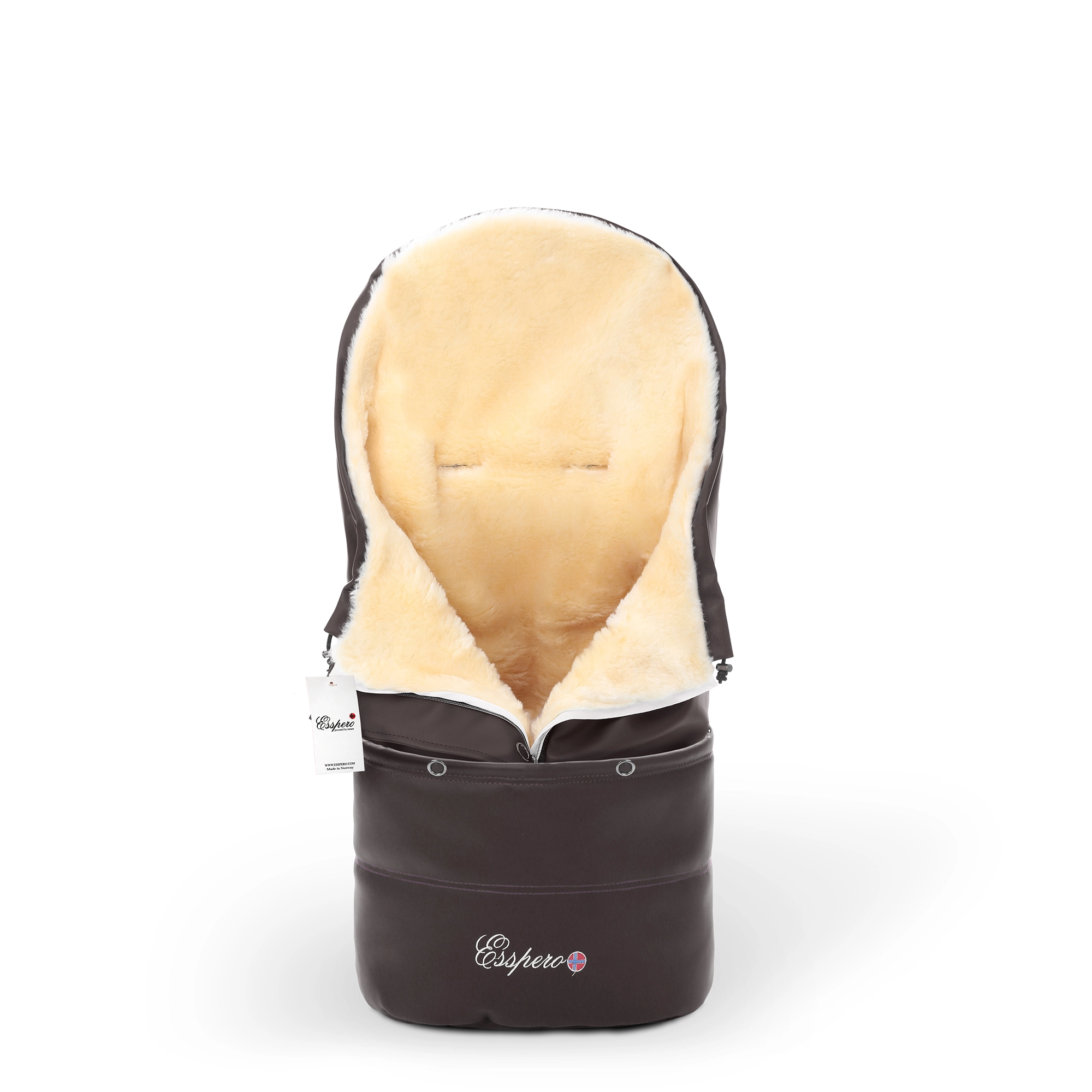 Конверт в коляску Esspero Transformer Lux (натуральная 100% шерсть) (Chocolat)