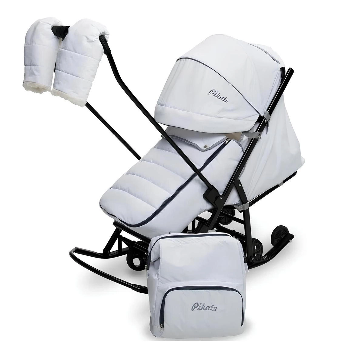 Санки-коляска Pikate Onyx белый 7kf1ly0ivg84a0pogy5l1qagnryliliu