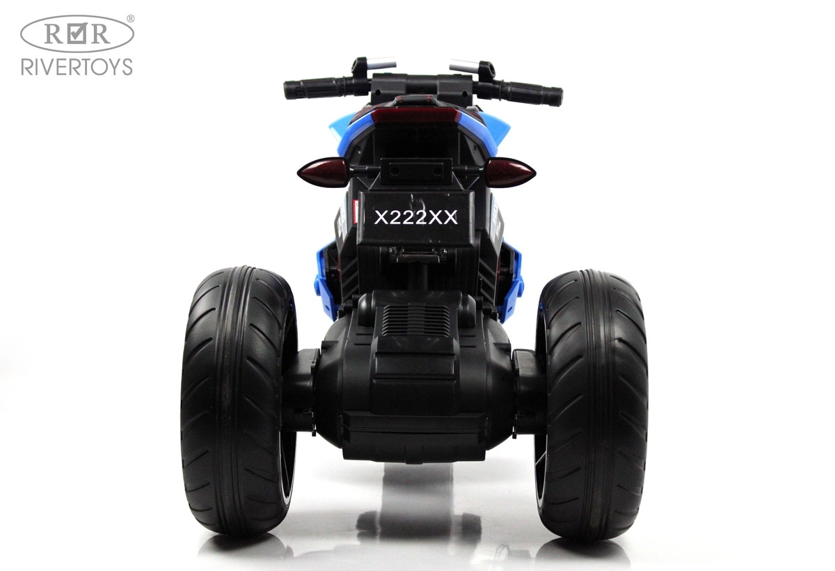 Детский трицикл RiverToys X222XX синий 5o1h481408kaoq3cwv0u2nkh97690hif