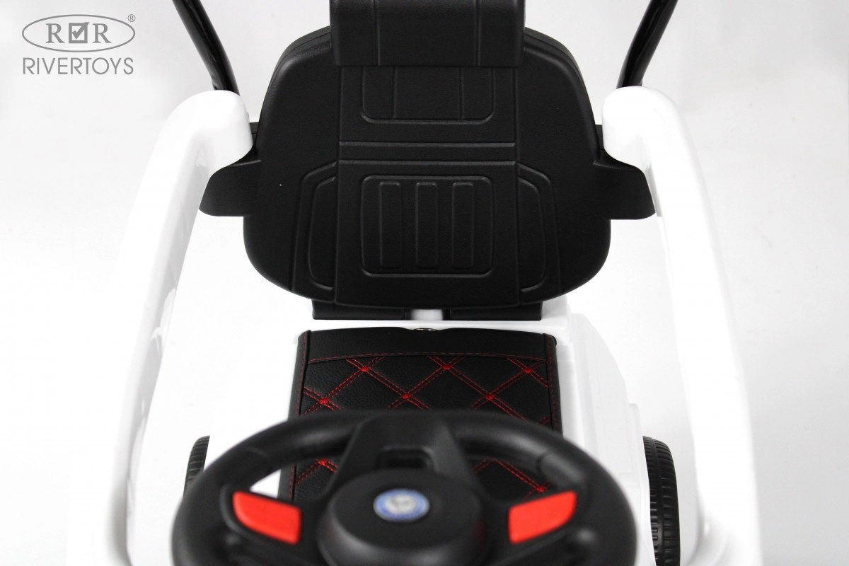 Детский электромобиль RiverToys G008GG-A белый zmpkrfdwwz0c225oqki33flgfgk08xfx