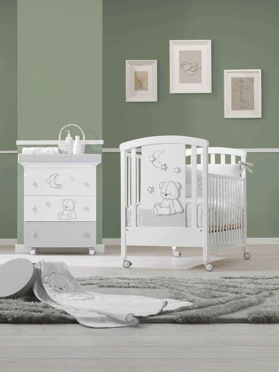 Пеленальный комод Erbesi Stella Белый/Серый 9vbh2wfamhsd4ntx91a8b6216u4dcnru