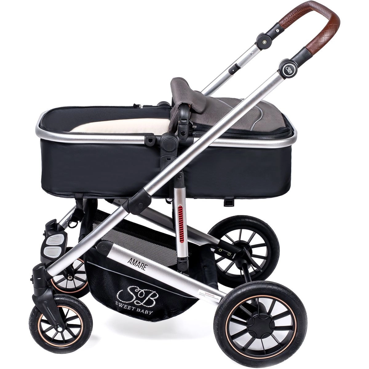 Детская коляска Sweet Baby Amare 3 в 1 Brown 4l2dxp815szoymad3ydhobf0r214bnw9