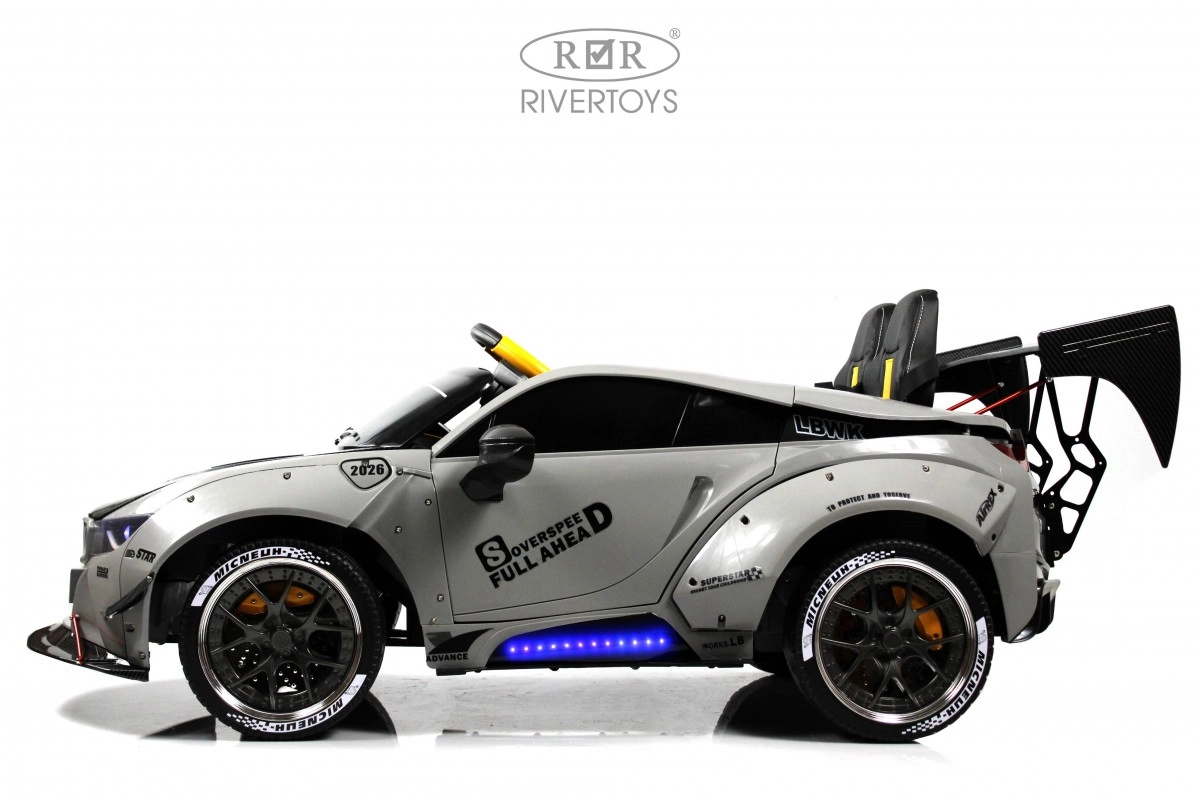 Детский электромобиль RiverToys G007GG серый t092x87ymvzzxjo3aug34vj5s30q6xji