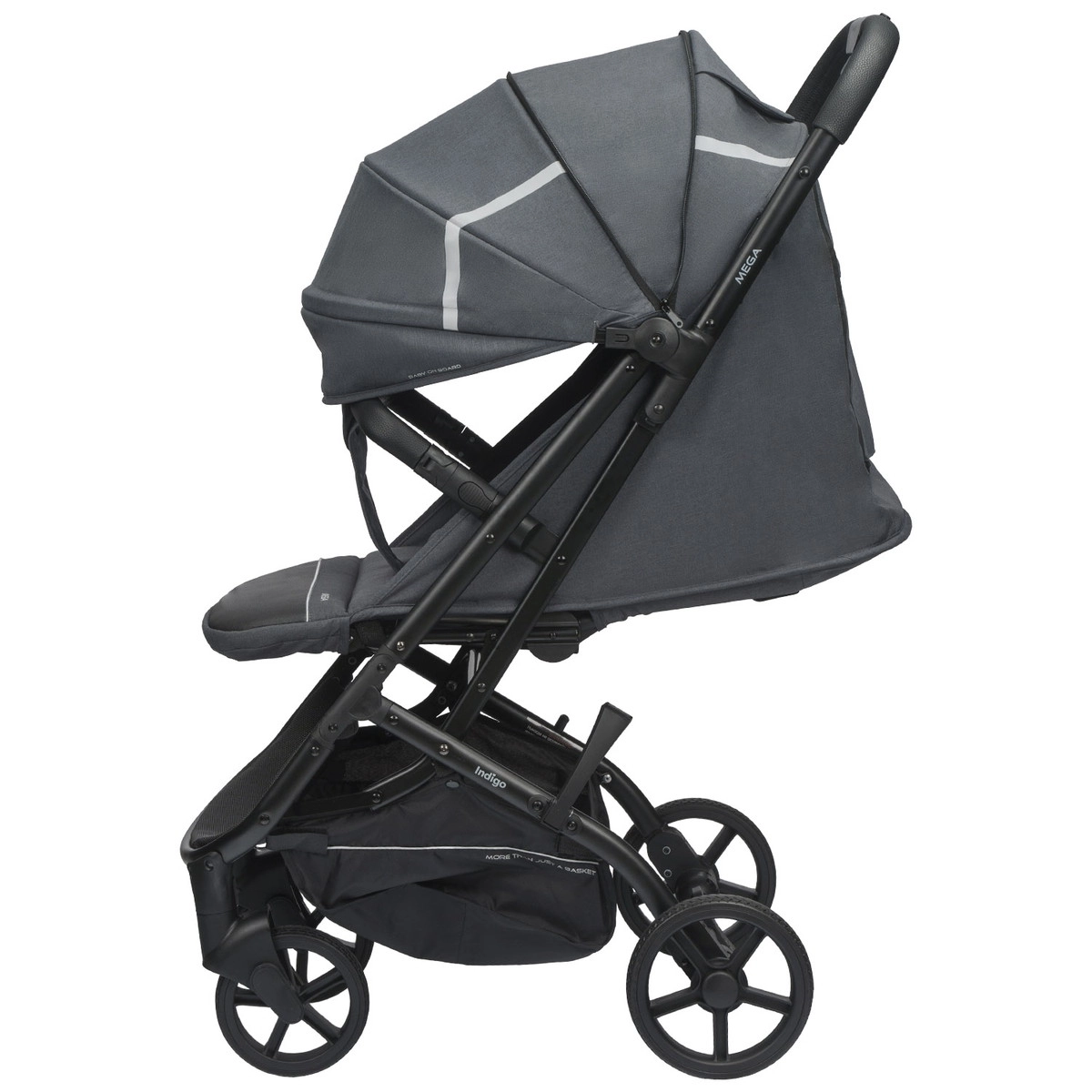 Прогулочная коляска INDIGO MEGA темно-серый 7faqpdtgq1ojrzzdxln27cgtad1ka394