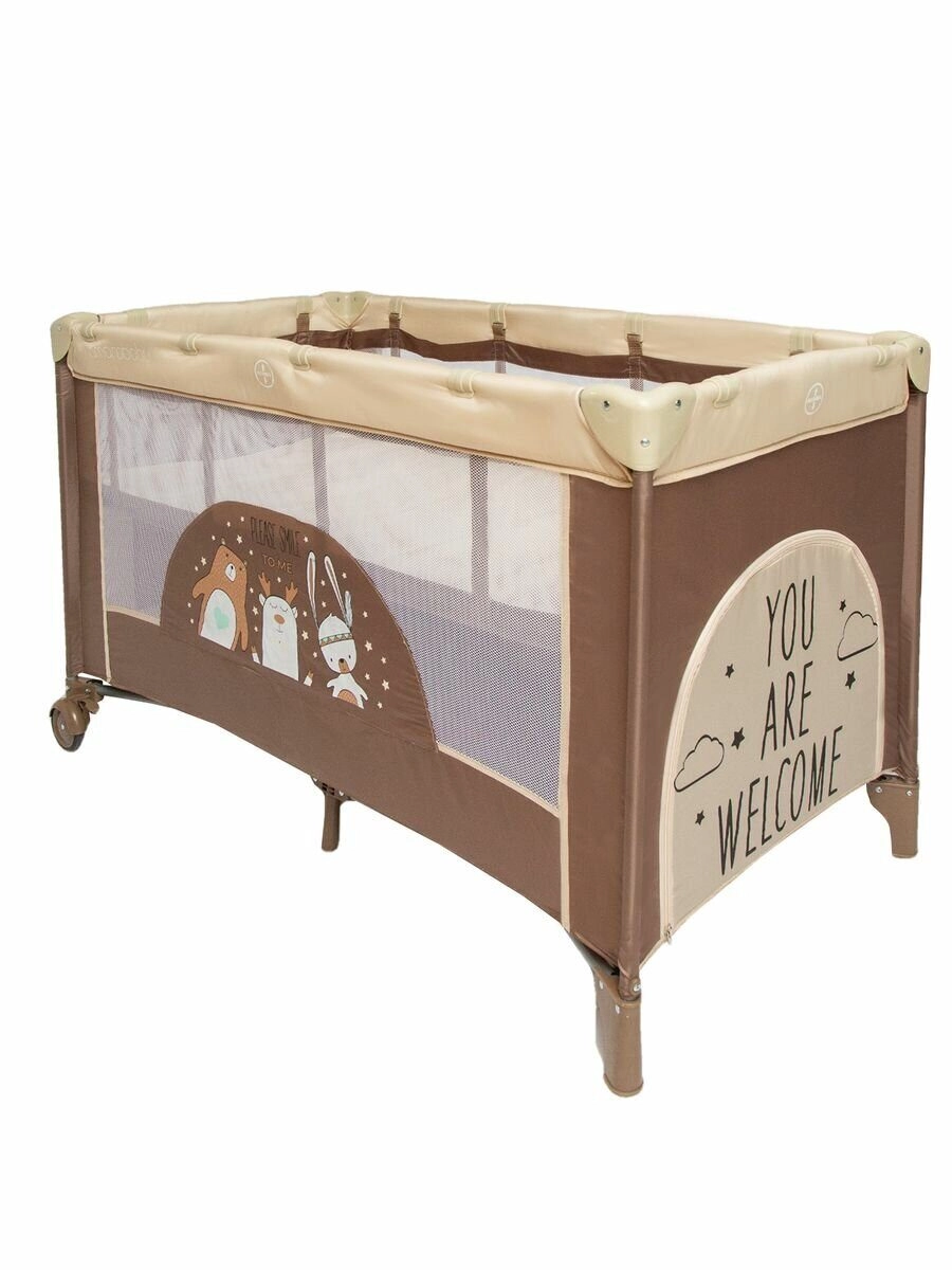 Манеж-кровать Amarobaby MULTIFORM (Smile Friends)