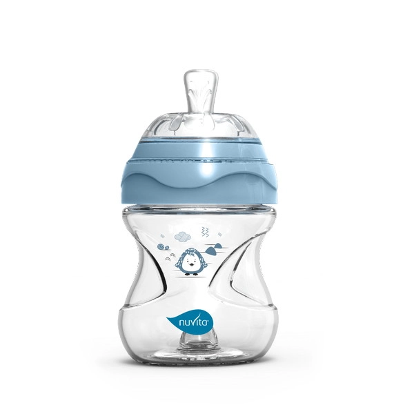 Антиколиковая бутылочка Nuvita 6011 Materno Feel 150мл, пластик голубой 34ldblvcuufpznxmfmf2celxgcn32w3s