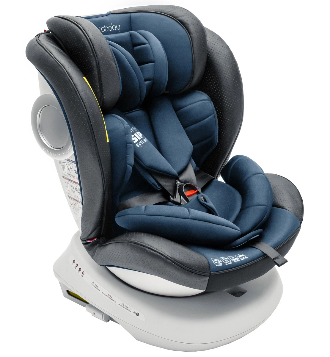 Автокресло Amarobaby CHAMPION, Isofix (Серый/синий)