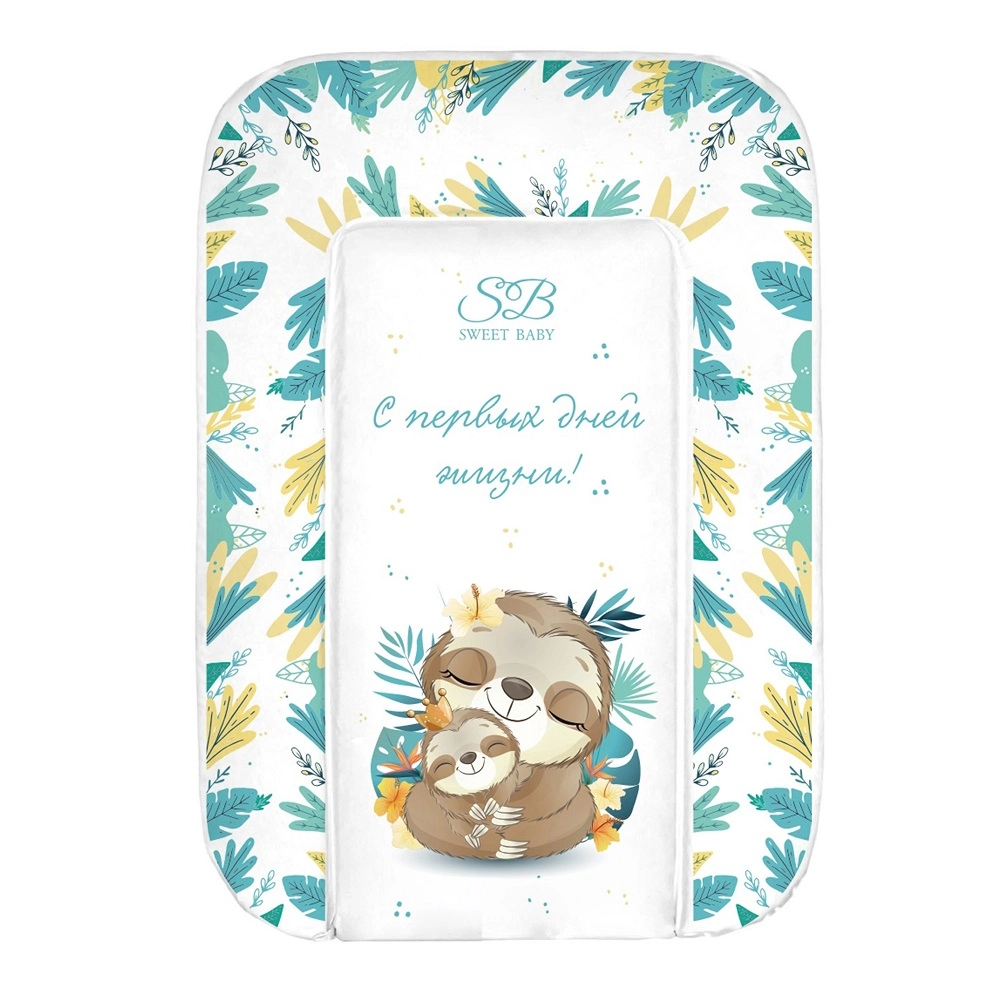 Пеленальный матрасик 58х71 Sweet Baby Fantasy Green (ленивец зеленый) 108135303-pelenalnii-matrasik-58h71-sweet-baby-fantasy-green-lenivec-zelenii
