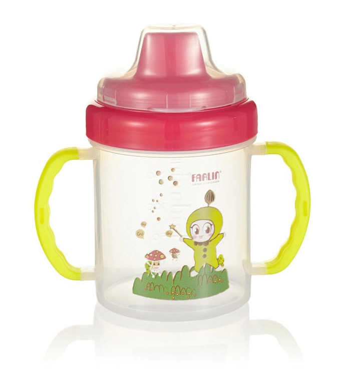 Тренировочный поильник непроливайка Farlin, 200 мл. Розовый 108101111-trenirovochnii-poilnik-neprolivaika-farlin-200-ml-rozovii