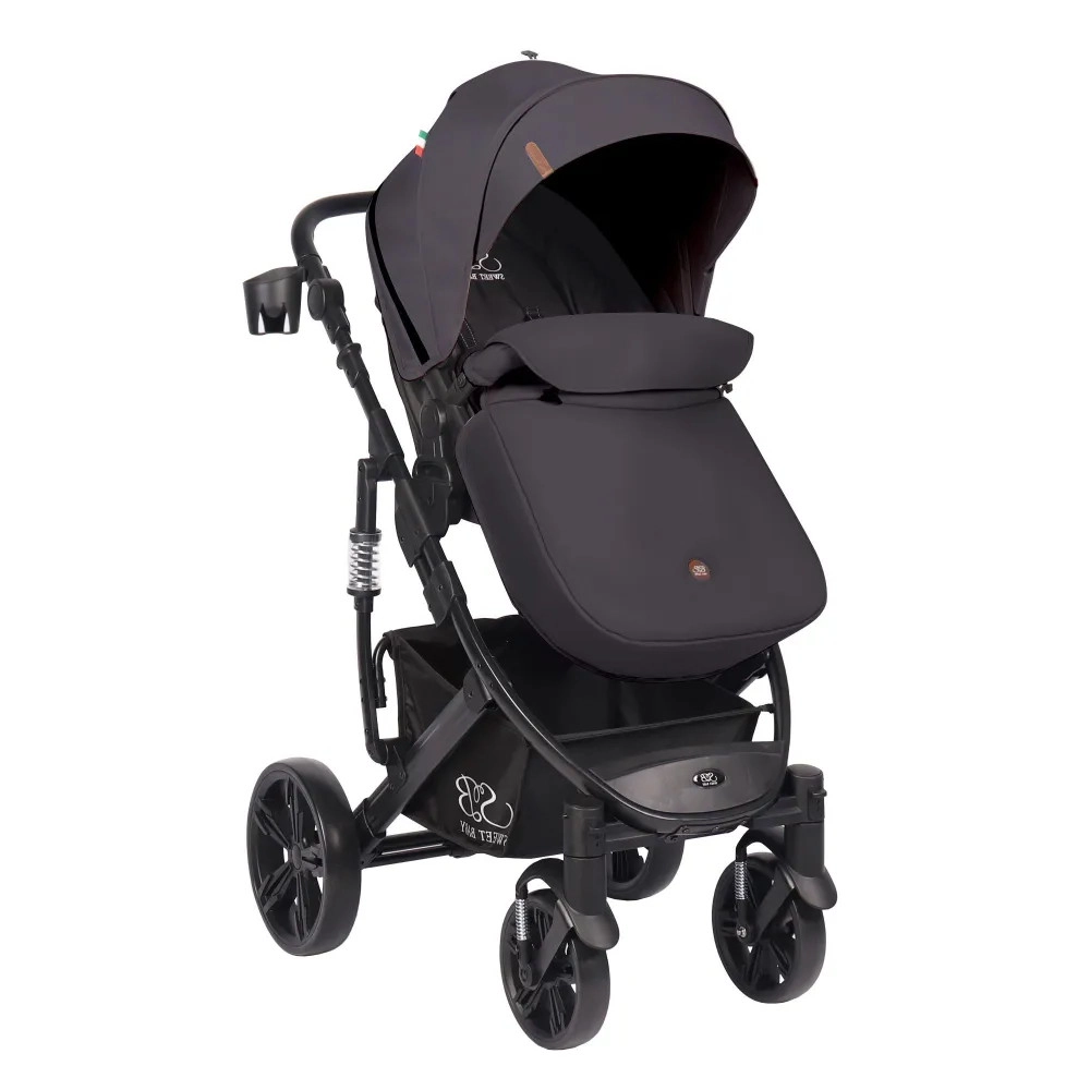 Коляска-трансформер Sweet Baby Comfort Black Black Grey 39axkhv11w0htgehye6q2mp32flc81v7