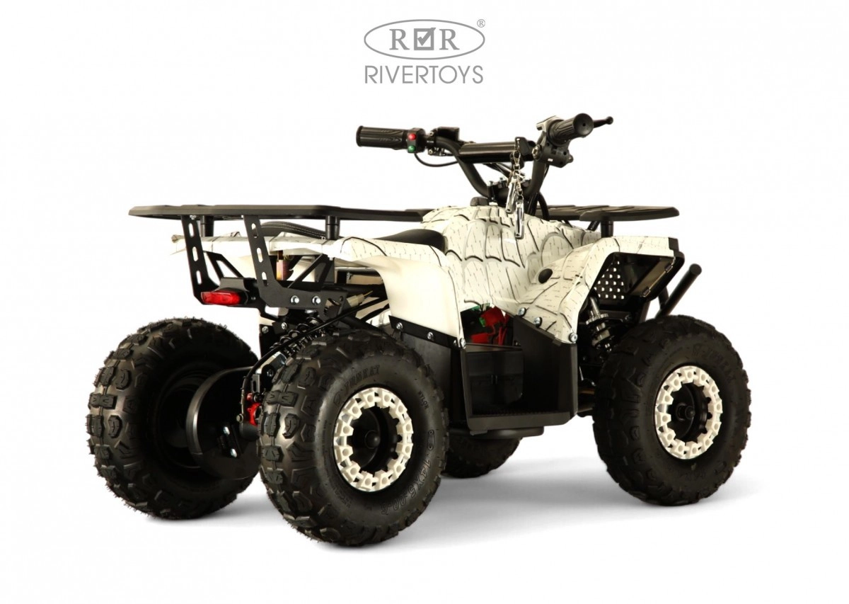 Детский электроквадроцикл RiverToys MIKA LUX белый Spider zuse5h10x4pwvcyiqke4ld7b26of4nt9