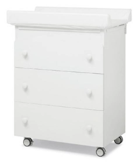 Пеленальный комод с ванночкой Erbesi Sonia белый jky87jwmmg30i154eurb05u1laizjair