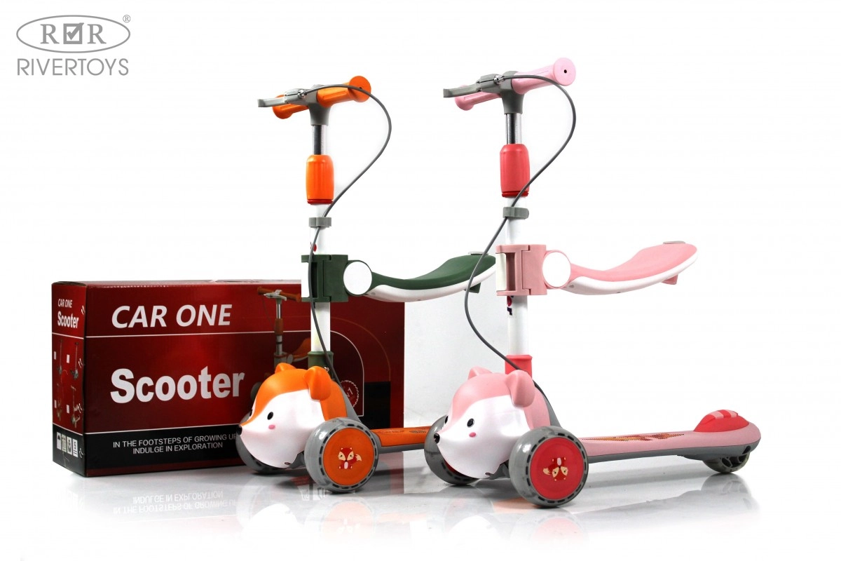 Детский самокат RiverToys HB-T-66 розовый ejh5wigx32pb97zkfav9z8f0kf2023fm