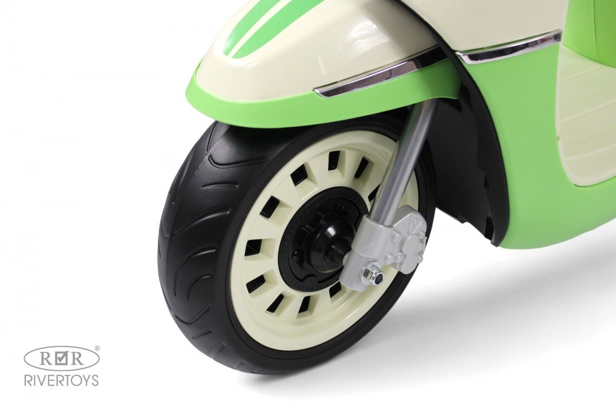 Детский электромотоцикл RiverToys Z222ZZ зеленый nkzbjed4ntc11h4mtkxqgpbuy1gyqrg6