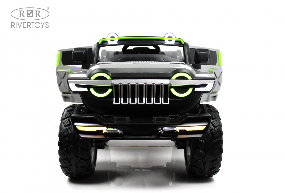 Детский электромобиль RiverToys М222БХ серый aqod1epgeliv0dhmb046l3ii63cs1z53