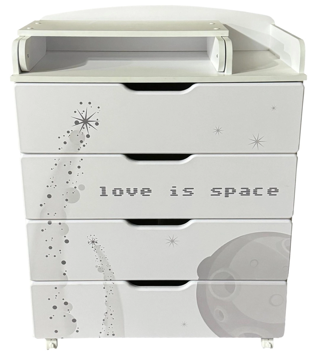 Пеленальный комод Кедр Алина (белый/Космос)