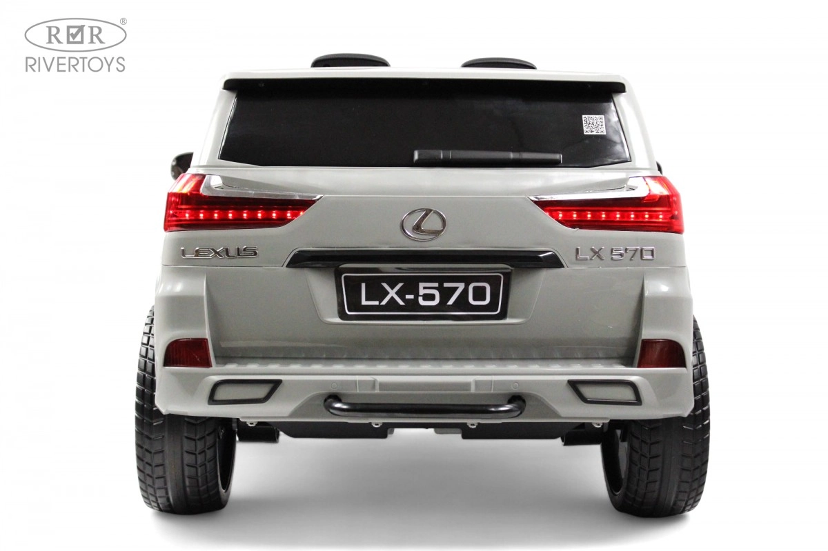 Детский электромобиль RiverToys Lexus 570 E555EE серый xf520p9tm7ccugnmhc0f9l6ngbp2blw5
