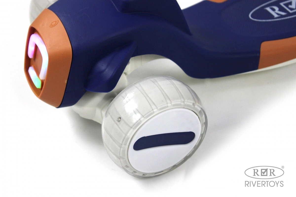 Детский самокат RiverToys HB-T8 темно-синий rhe3f4l77r4saazggjkvw9w0o8dw9276