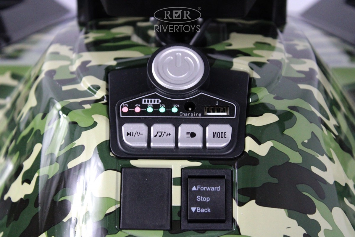 Детский электромобиль RiverToys X999XX зеленый камуфляж aawzk1gfk4m4xmkk394n6ges513gdx4a