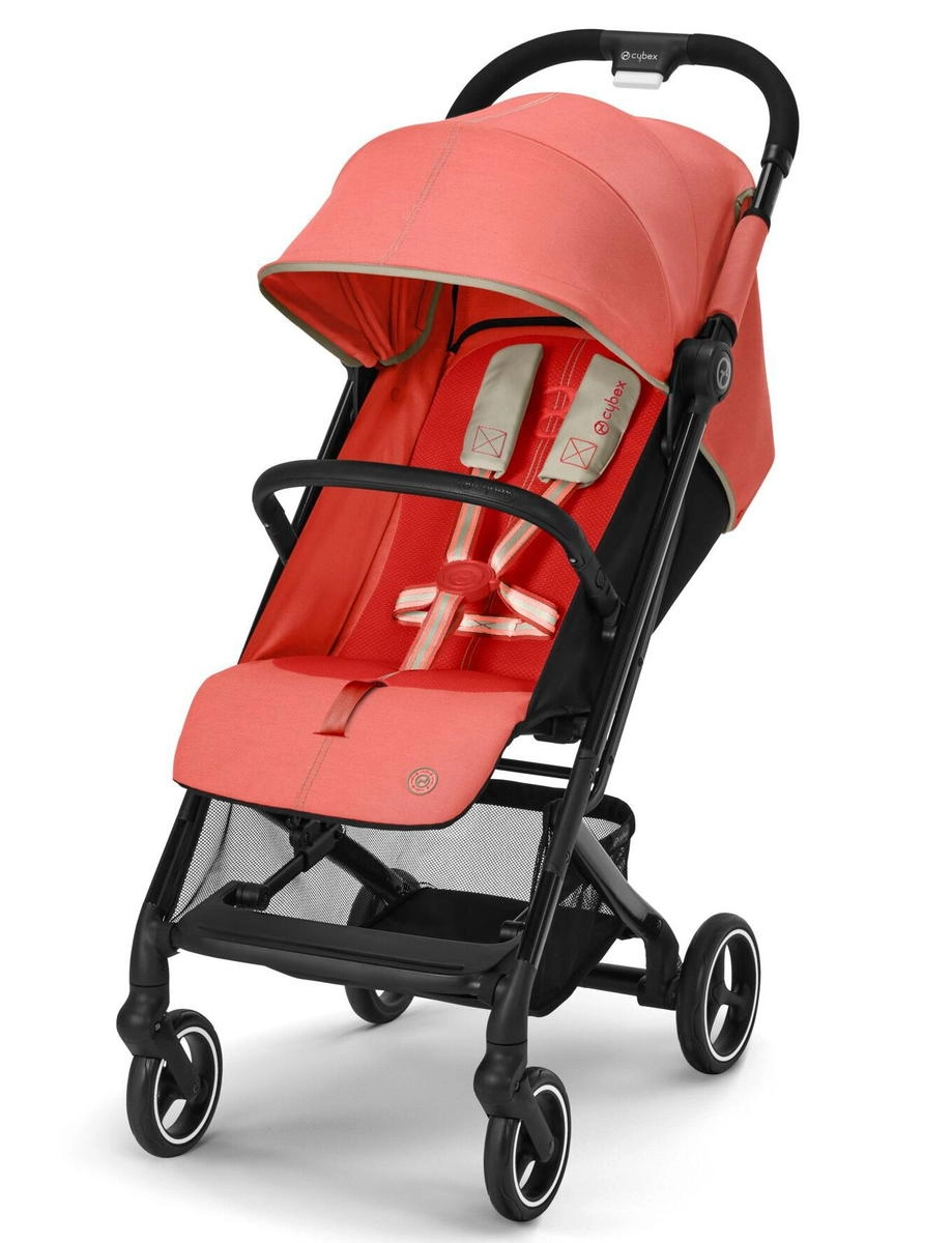 Прогулочная коляска Cybex Beezy Hibiscus Red с дождевиком и бампером dcetjivmrd9j74mp1pzniogon3748vdz