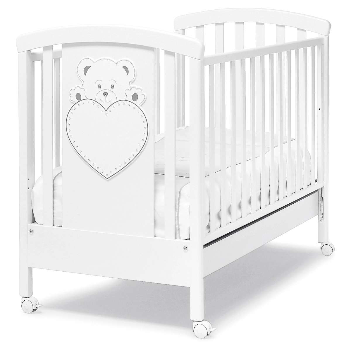 Детская кроватка Erbesi Cucciolo Lulu White (белый) jg476klqvv4sm6geu85hwyo8ca2ax020