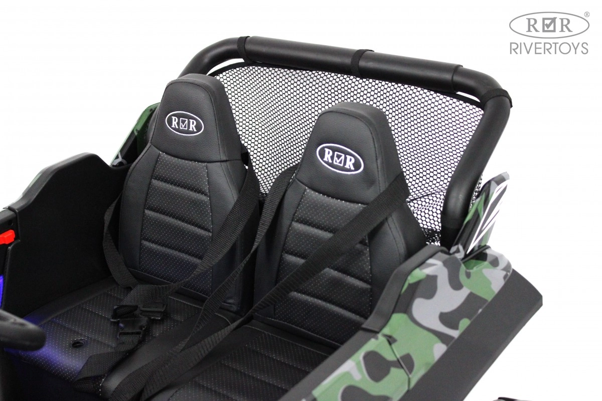 Детский электромобиль RiverToys T777TT 4WD зеленый камуфляж np70lua03f069ldyp1ua3130jsormh8q