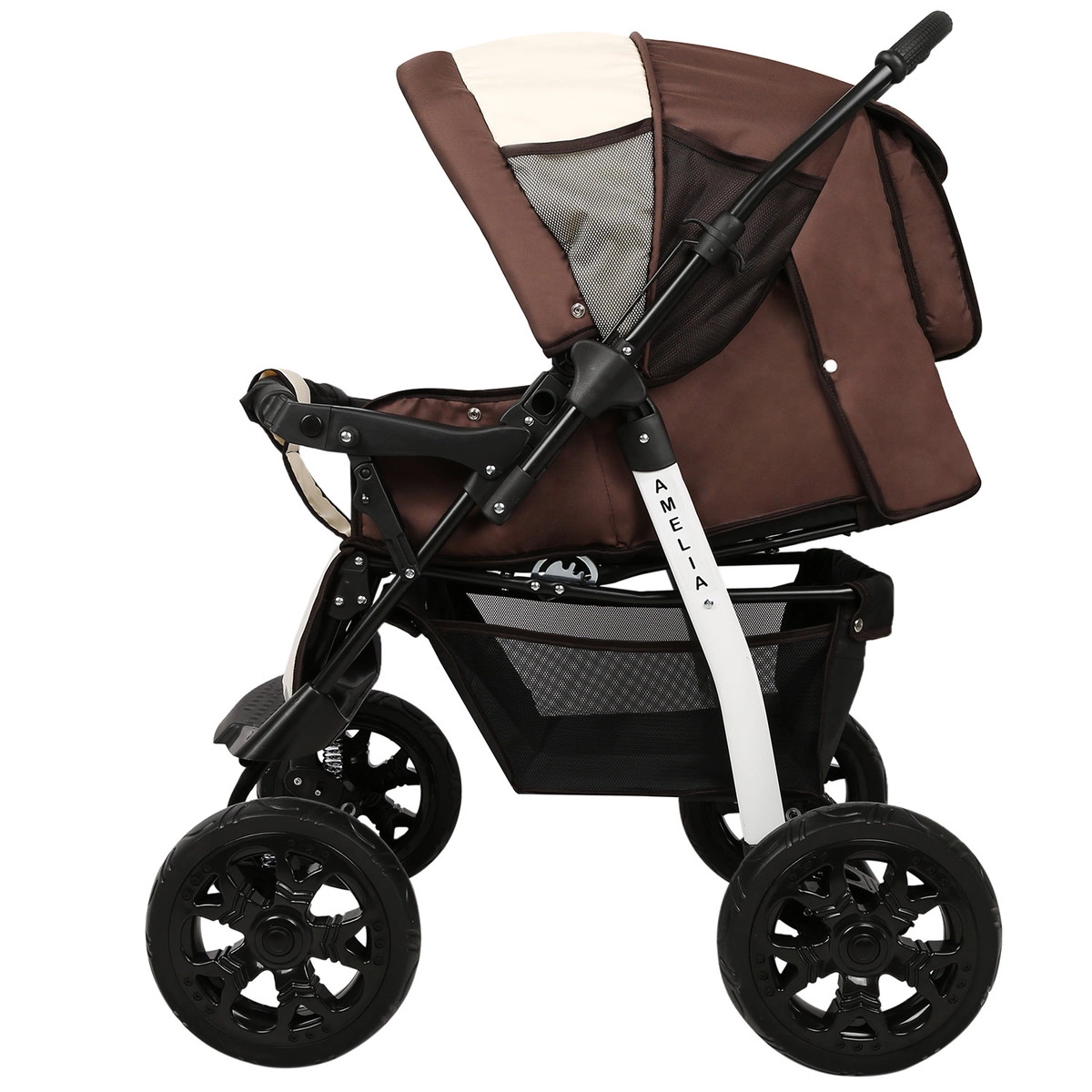Прогулочная коляска Alis AMELIA I  коричневый+св.бежевый 72mrk3wuo02z145nbxcrojzdh7llvoaw
