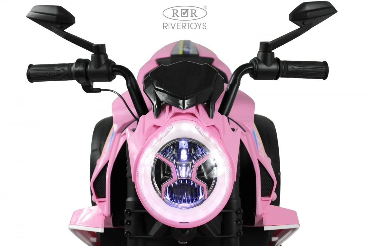 Детский электромотоцикл RiverToys C111MC розовый a0hito5w6jnaa2siumsaj2ytf3hobwr1