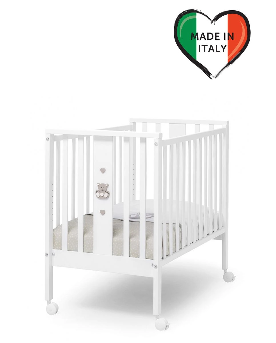 Детская кроватка Erbesi Charly белый/серый k7b3u1nzcyd4xgt7xurj6t3jw96asyhq