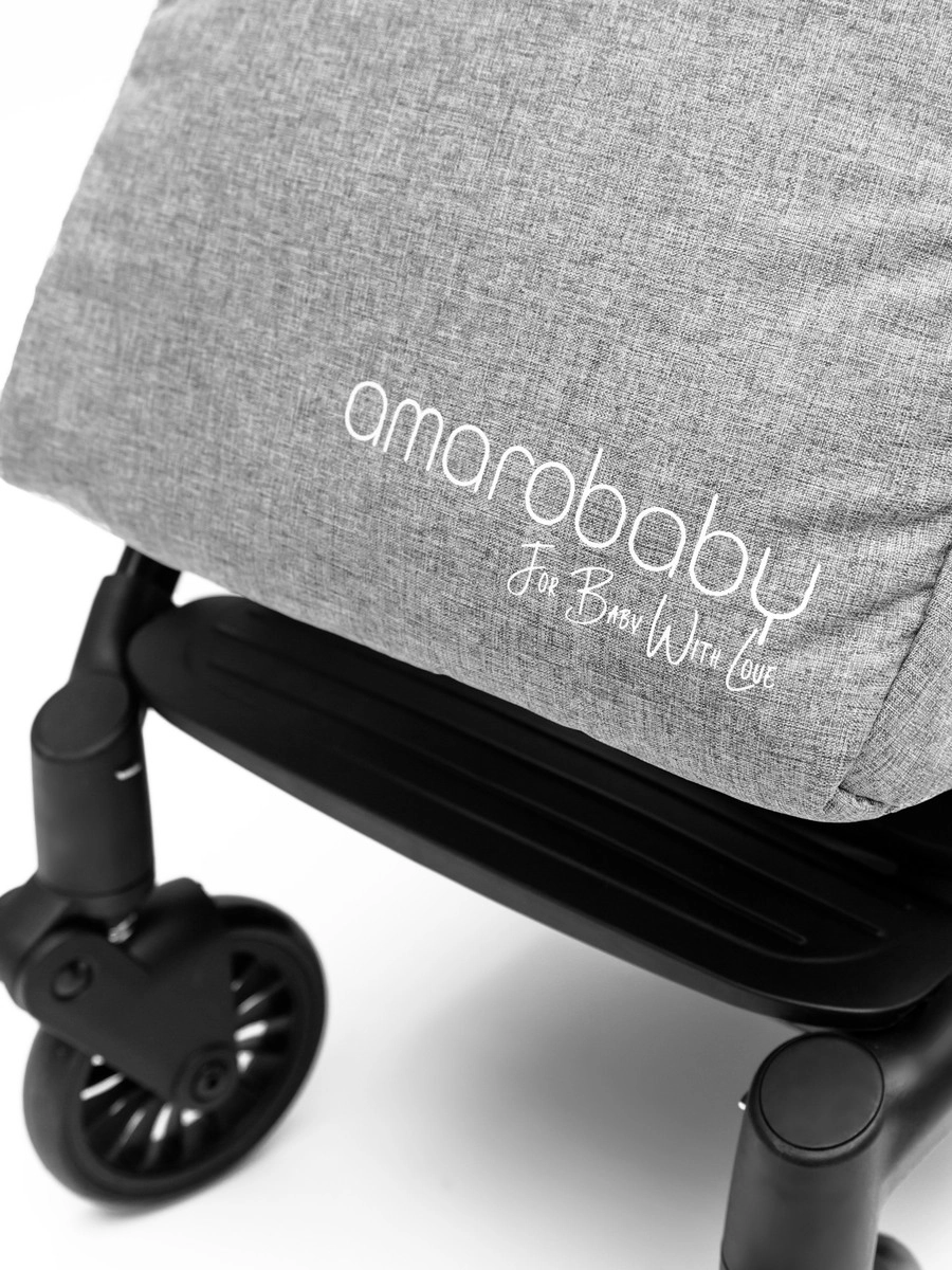 Прогулочная коляска Amarobaby Voyager Серый pnk42vklb34yleewb5fdaz8jlpgszmdc
