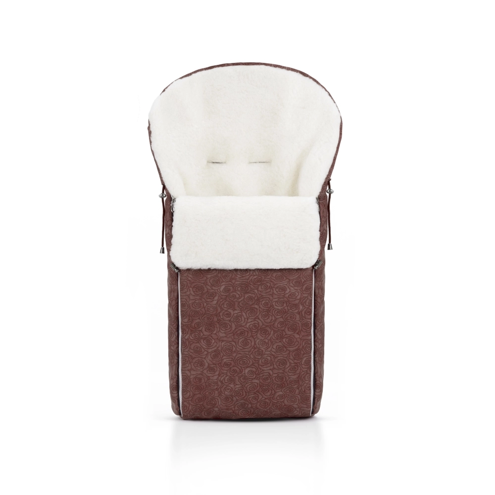 Конверт в коляску Beatrice Bambini Fiori (экокожа) (Brown)