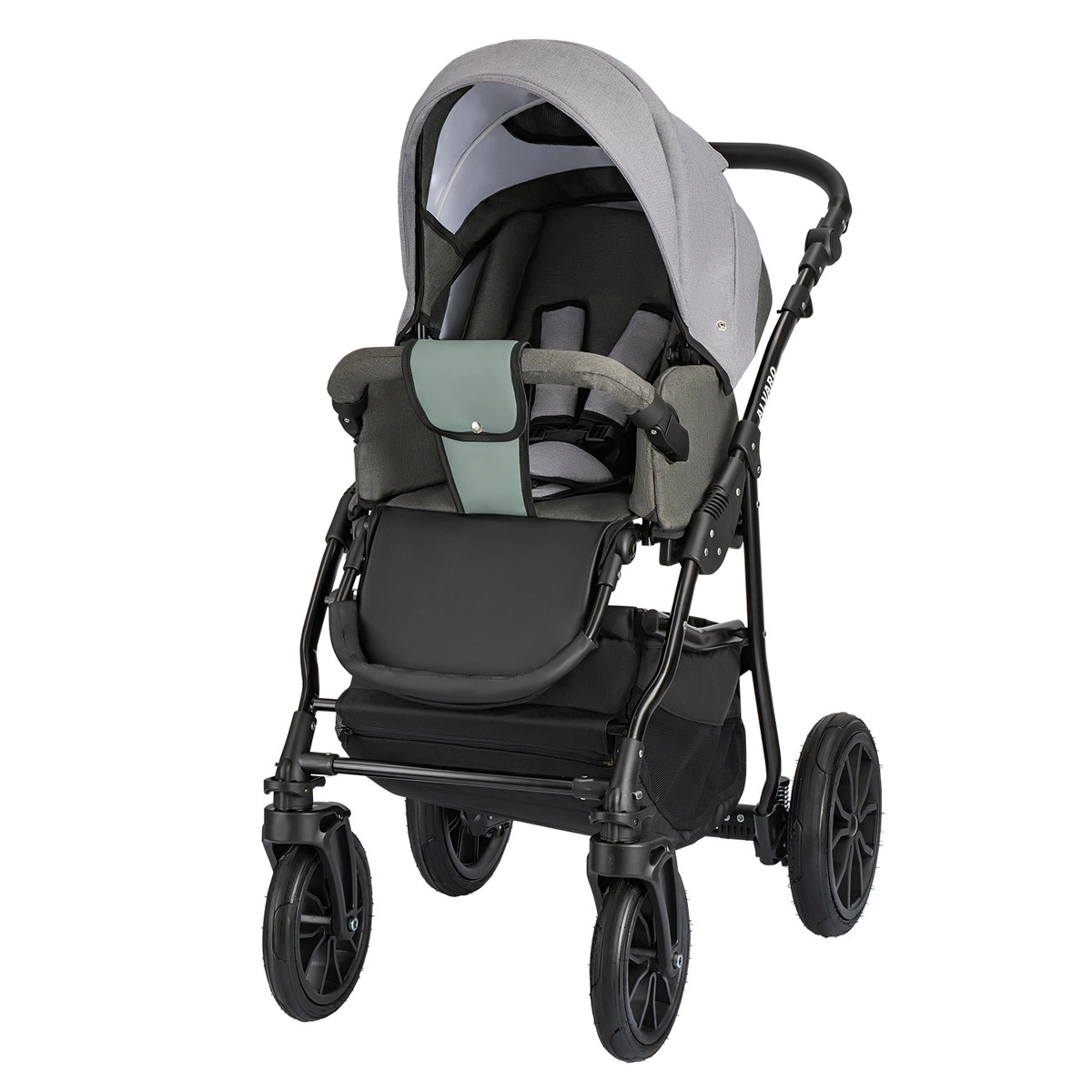 Коляска 2в1 Alis ALVARO т.серый+св.серый+шалфей кожа s4pep6nmnnicqvn4j7ouljfokmeufkh7