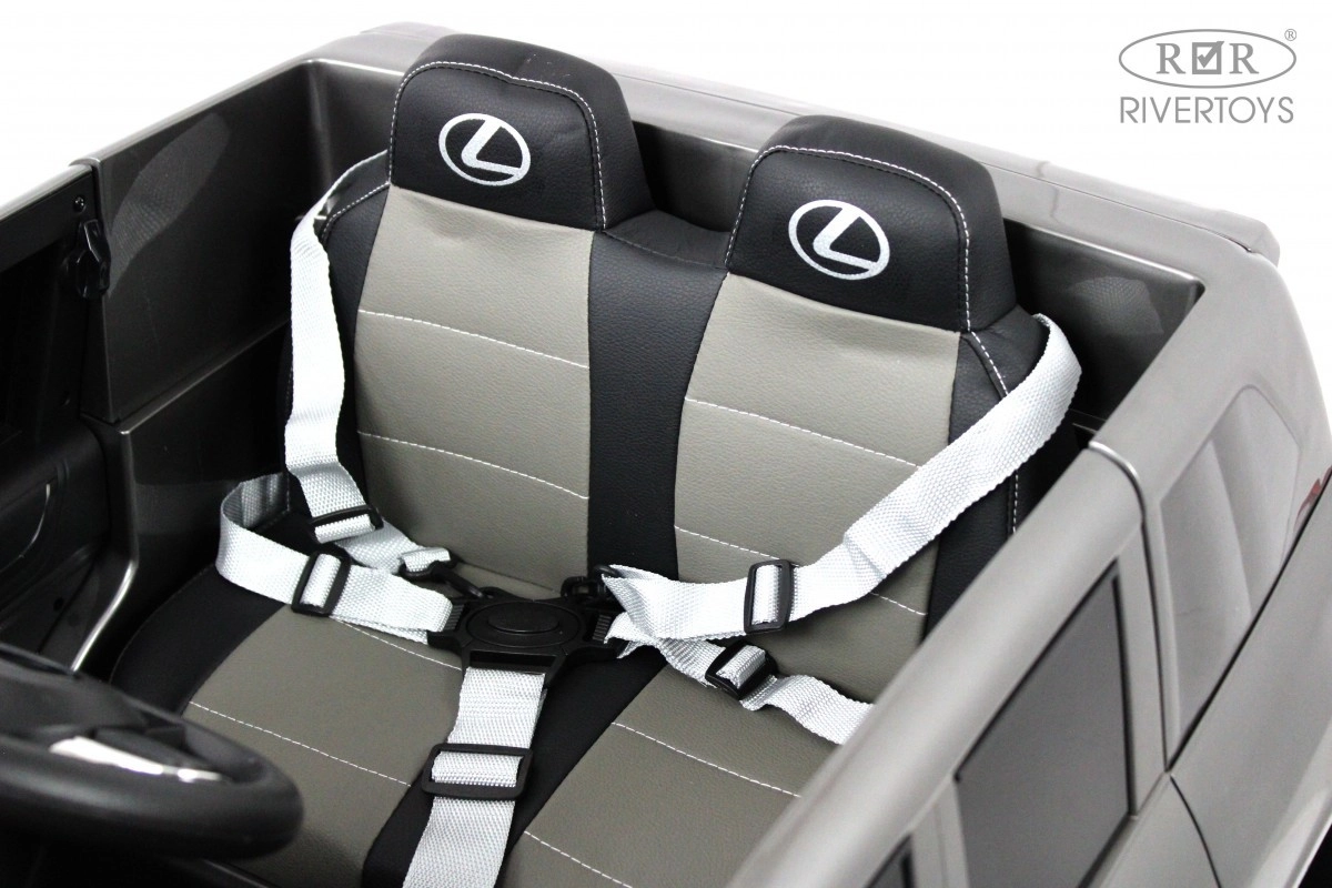 Детский электромобиль RiverToys Lexus 570 E555EE серый глянец bnu23ltdg3b014qwxi2agorwyeufny3n