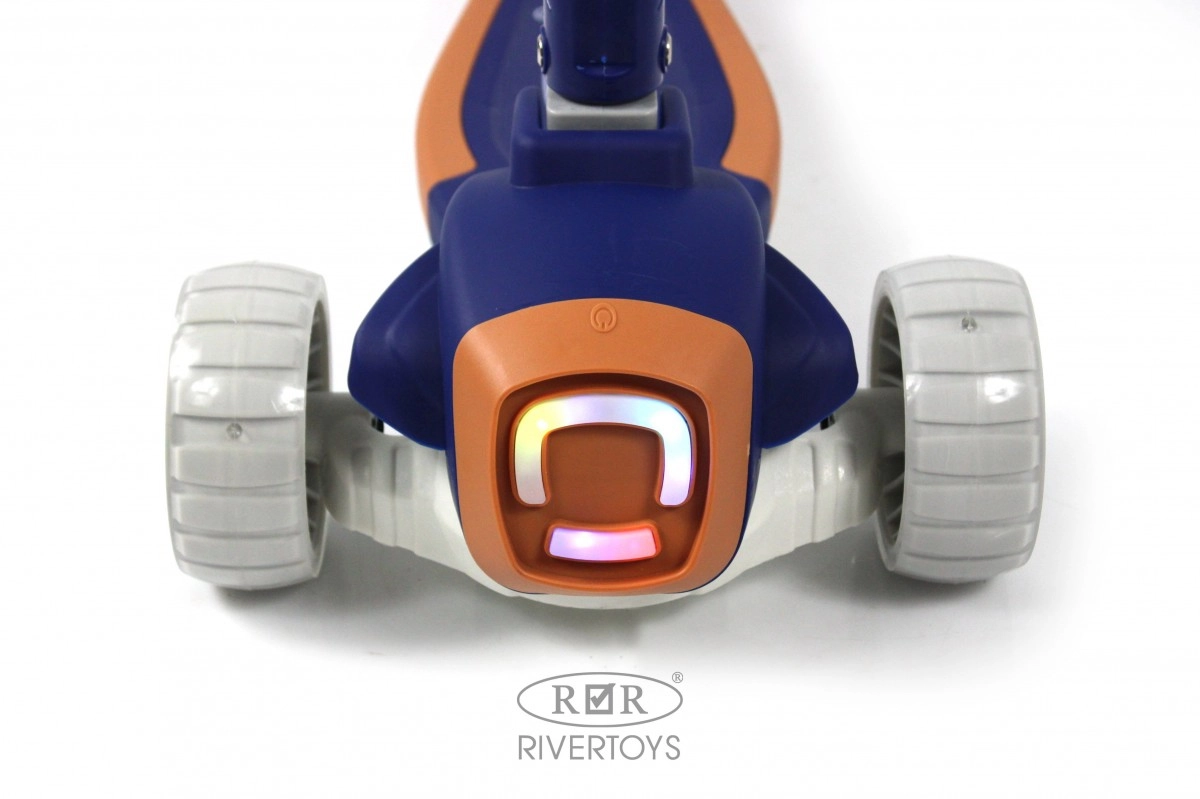 Детский самокат RiverToys HB-T8 темно-синий 8bwlkdu2w78bov6pqjiefgekug432dck