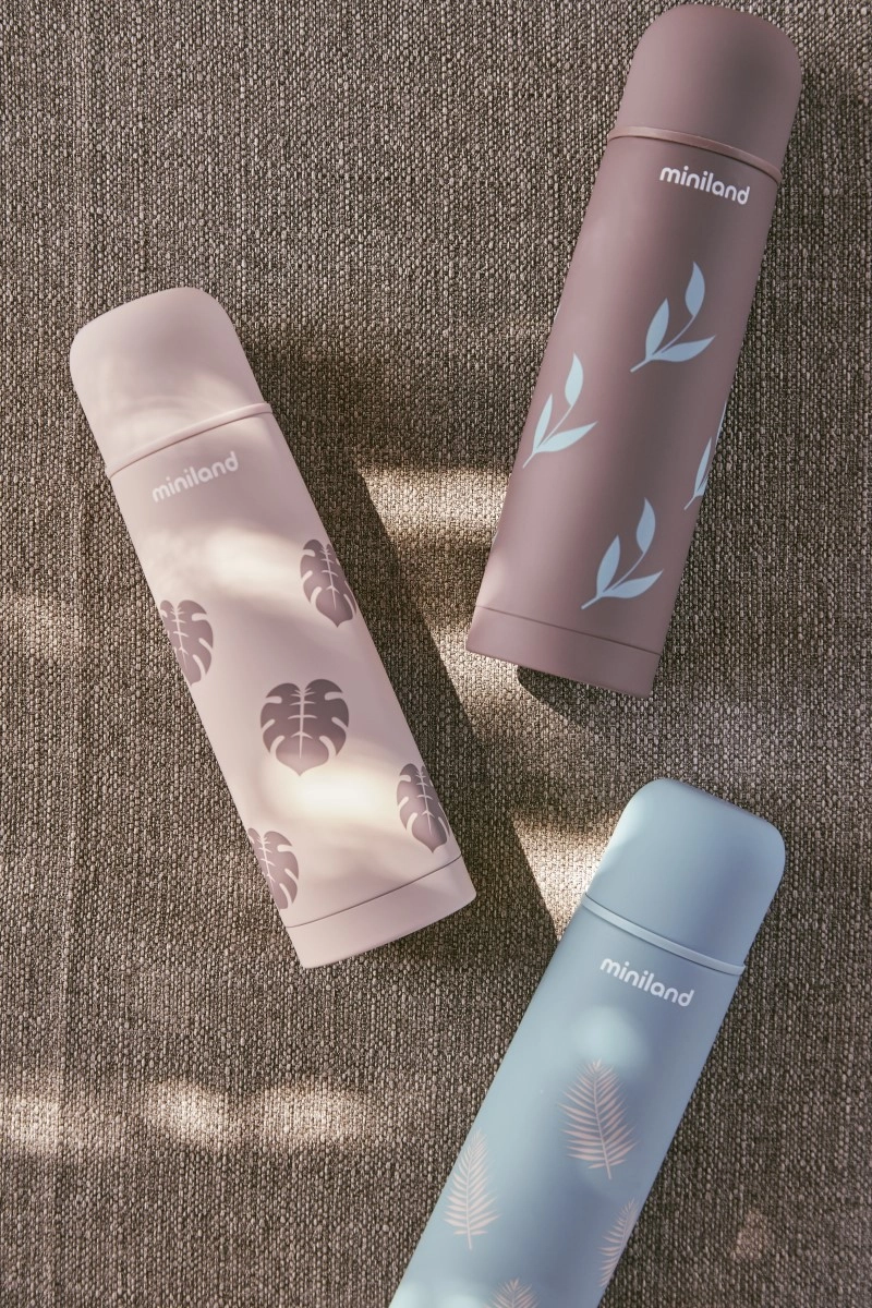 Детский термос для жидкостей Miniland Terra Thermos 500 мл бежевый/листья pum75rb4wwj22n7e0f8br4v23300afv5