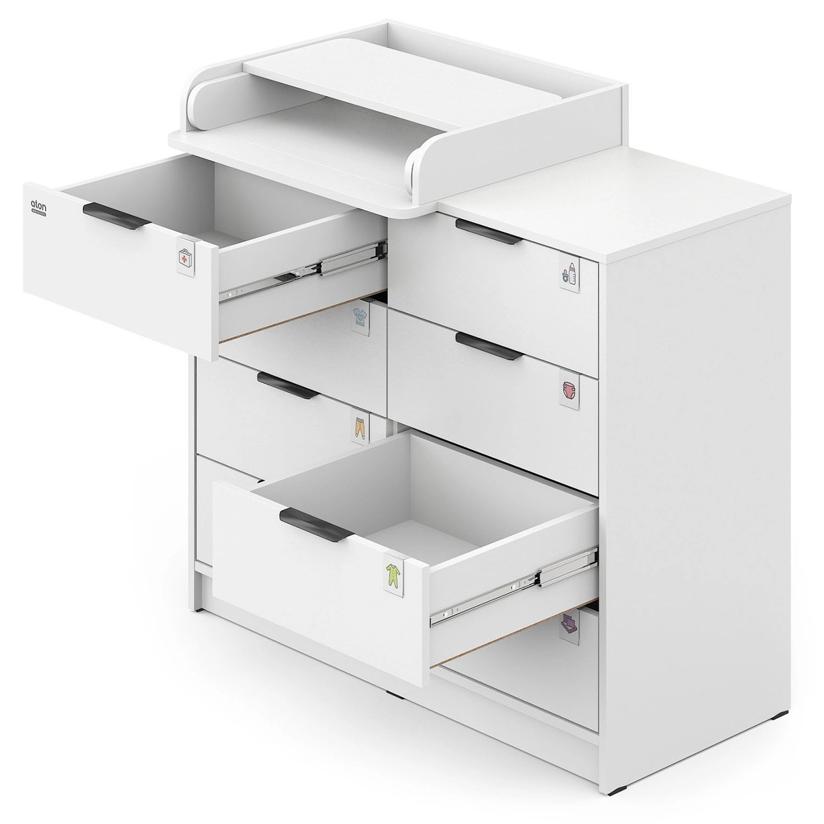 Детский пеленальный комод Атон М Zeus 1008 ЛДСП белый-белый llanazn4pgwx99k12r8q0fjqm4l0fa1z