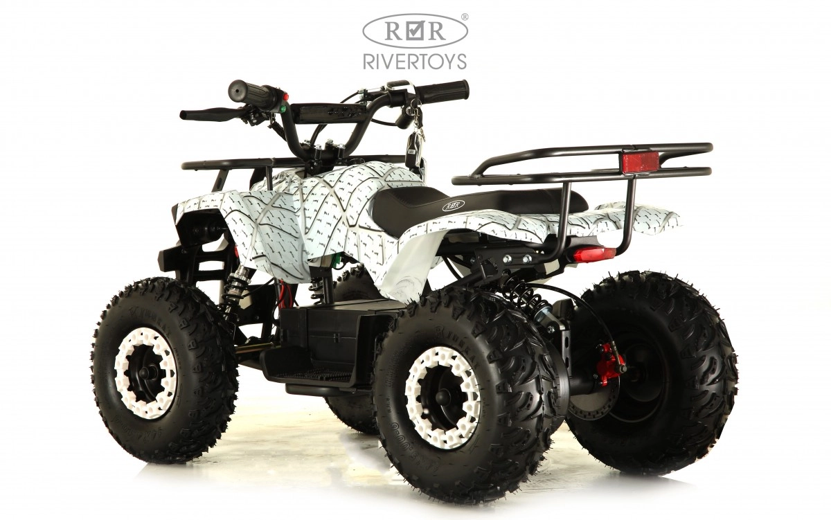 Детский электроквадроцикл RiverToys TIKI LUX белый спайдер htlhculizmgh3pg25g14dih4kfgqvwsr