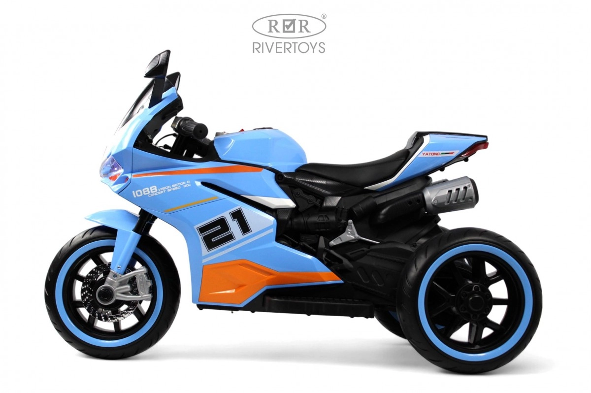 Детский электромотоцикл RiverToys C005MC синий c64tnb5agiac3b9yddm9ablaxnsa6cct
