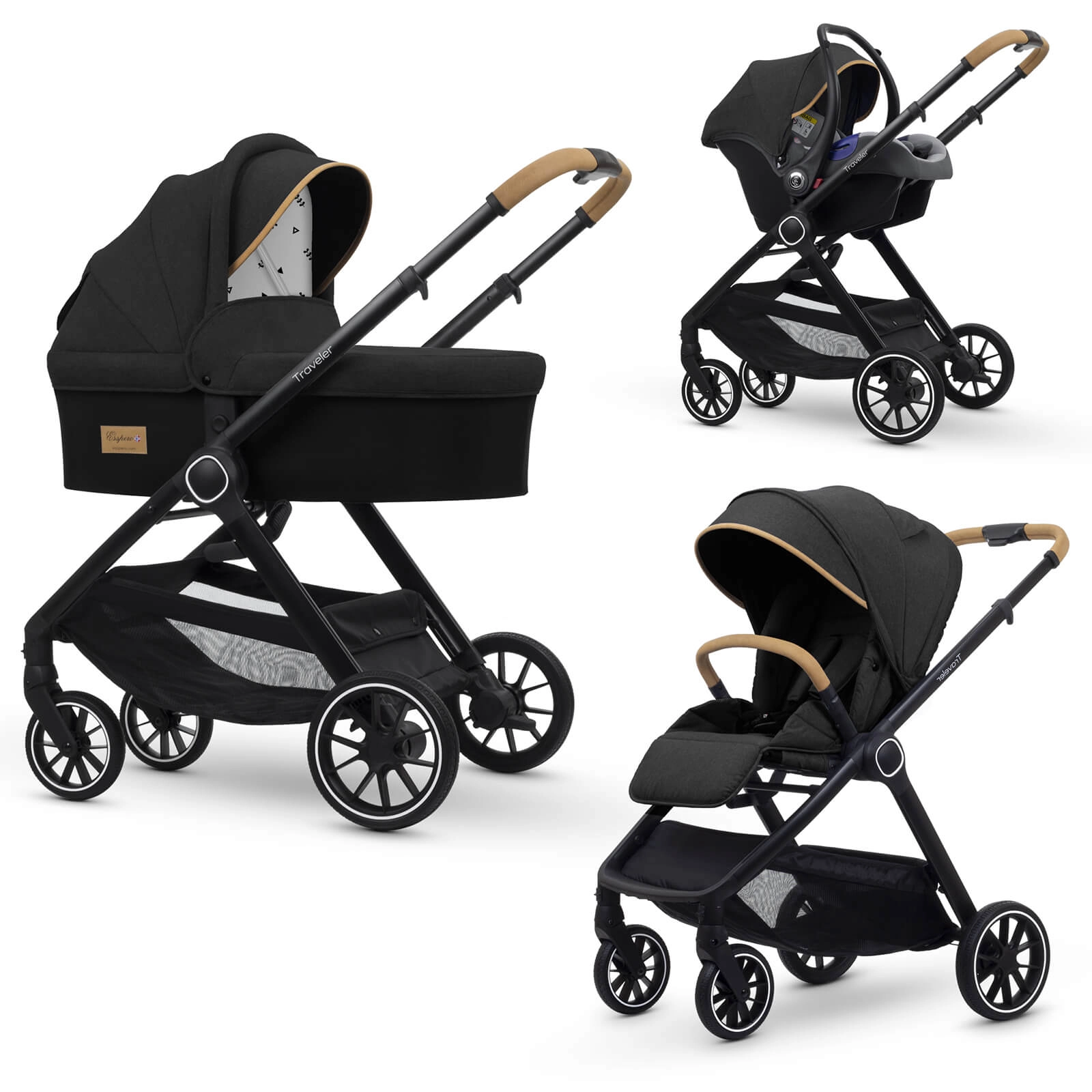 Коляска 3 в 1 Esspero Traveler (Onyx)