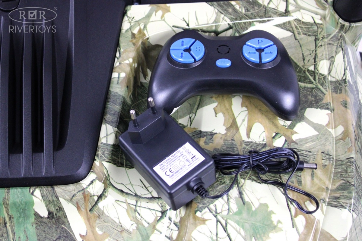 Детский электромобиль RiverToys Buggy P333PP зеленый камуфляж oubemeeljcw93zyax73vb255toczpfjw