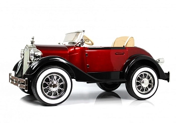 Детский электромобиль RiverToys X005XX (красно-черный)