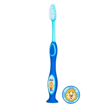 Зубная щетка с присоской Chicco 36 мес.+ (голубая, арт. 320617015)