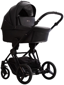 Коляска 2 в 1 Bebetto MONTI PRO (Pro 01 Dark (черная кожа))