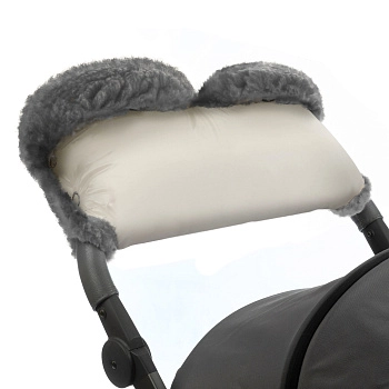 Муфта для рук на коляску Esspero Four Lux (Натуральная шерсть) (Beige)