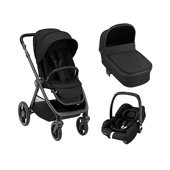 Коляска 3 в 1 Maxi-Cosi Oxford CabrioFix I-Size (Essential Black)