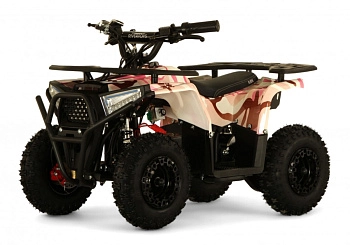 Детский электроквадроцикл RiverToys MIKA (розовый камуфляж)