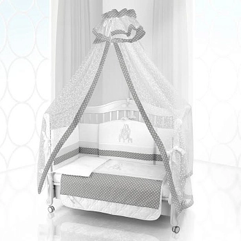 Комплект постельного белья Beatrice Bambini Unico Punto Di Giraffa (125х65) (bianco grigio)