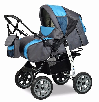Прогулочная коляска Alis AMELIA I  (серый+голубой)